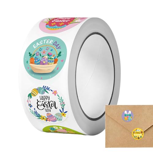 3 Rolle Aufkleber Ostern Deko, Osteraufkleber Frohe Ostern Aufkleber Osterhasen Aufkleber Ostereier Aufkleber Selbstklebend Ostersticker Hasen-Osterei-Aufkleber 3 Rolle Aufkleber Ostern Deko, Osteraufkleber Frohe Ostern Aufkleber Osterhasen Aufkleber Ostereier Aufkleber Selbstklebend Ostersticker Hasen-Osterei-Aufkleber von Pruojhw