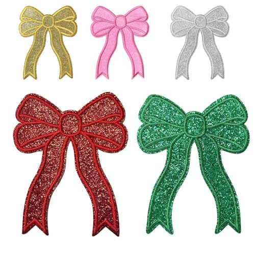 5 Stück Schleifen Patches, Flicken Patches Zum Aufbügeln Für Kleidung Schleifenflickenaufkleber Aufnäher Zum Aufbügeln Stickerei Niedliche Applikation, Aufnäher Zum Aufbügeln 5 Stück Schleifen Patches, Flicken Patches Zum Aufbügeln Für Kleidung Schleifenflickenaufkleber Aufnäher Zum Aufbügeln Stickerei Niedliche Applikation, Aufnäher Zum Aufbügeln von Pruojhw