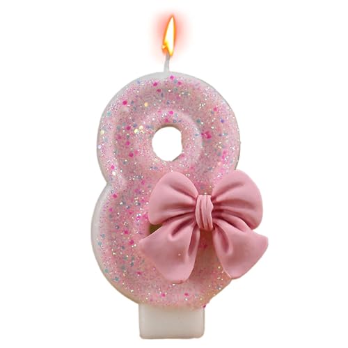 Pruojhw Geburtstagskerzen, Geburtstagskerzen Zahlen | Glitzernde Kerze mit Bowknot-Dekorationen, Meeting-Themenparty-Dekoration, digitale Kuchenkerzen Pruojhw Geburtstagskerzen, Geburtstagskerzen Zahlen | Glitzernde Kerze mit Bowknot-Dekorationen, Meeting-Themenparty-Dekoration, digitale Kuchenkerzen von Pruojhw