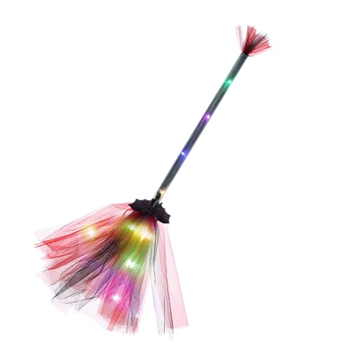 Pruojhw Halloween Hexenbesen, LED Leucht-Hex EnbEsen Leuchtender Kinder HexenBeSen Fliegender Besen Hexen Besenstiel Halloween Besen Requisiten Cosplay Kostüm Zubehör Für Garten Außenbereich Pruojhw Halloween Hexenbesen, LED Leucht-Hex EnbEsen Leuchtender Kinder HexenBeSen Fliegender Besen Hexen Besenstiel Halloween Besen Requisiten Cosplay Kostüm Zubehör Für Garten Außenbereich von Pruojhw