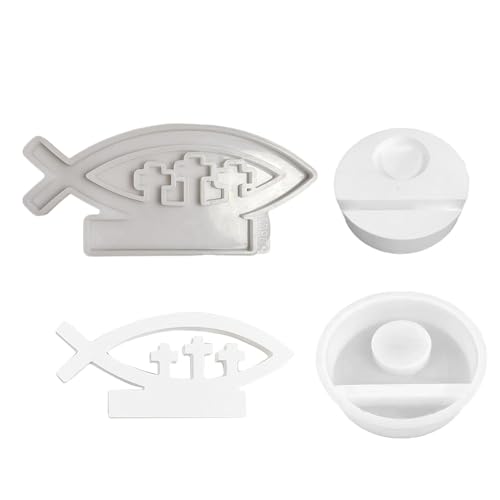 Pruojhw Kerzenhalter Formen, Kerzenhalter Silikonform Kerzenständer Form Fischform Gipsform mit Grundform Einfache Freisetzung Harz Gießform für die Herstellung von Pruojhw Kerzenhalter Formen, Kerzenhalter Silikonform Kerzenständer Form Fischform Gipsform mit Grundform Einfache Freisetzung Harz Gießform für die Herstellung von von Pruojhw