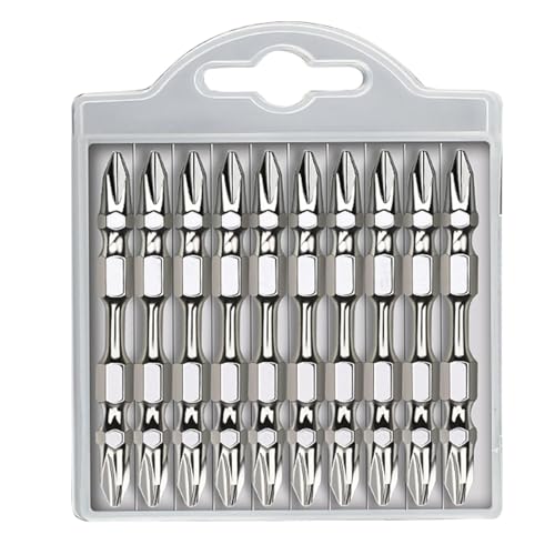 Pruojhw Kreuzschlitz-Schraubendreher-Bit-Set, 10 Stück, Phillips-Schraubendreher-Bits, Elektro-Schraubendreher-Bits, Elektro-Schraubendreher, Holzbohrer, Bit-Set von Pruojhw