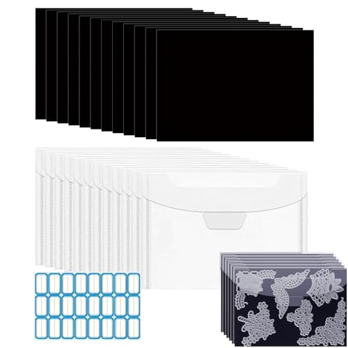 Pruojhw Magnetfolien Zur Aufbewahrung Von Stanzformen - Stanzformen Für Kartenbasteln | Inklusive Schneidezubehör Für Scrapbooking Kartenbasteln Journaling Grußkarten von Pruojhw