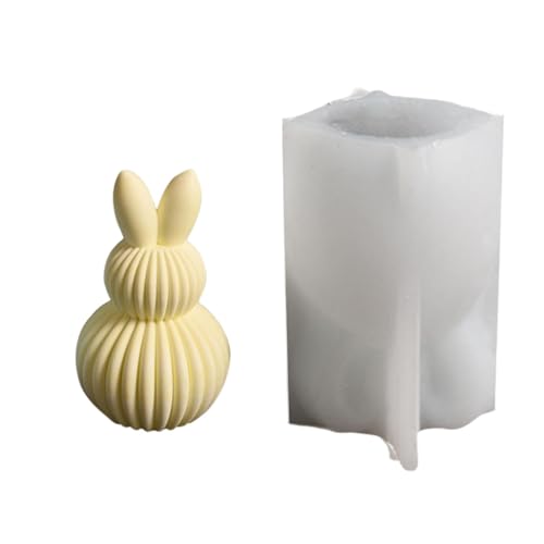 Pruojhw Ostern Kerzenformen, Ostern Silikonformen | Hasenohren Ei Gips Form | Ostern Gießform Silikonform Schokoladenform Zementschicht Zierformen aus von Pruojhw