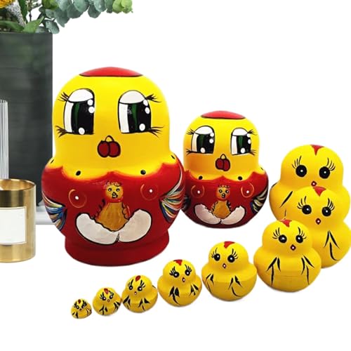 Pruojhw Puppen für stapelbare Puppen aus Holz | Cartoon-Puppen, 10 x Lernspielzeug, lustiges Spielzeug aus Holz für Weihnachten und Neujahr Pruojhw Puppen für stapelbare Puppen aus Holz | Cartoon-Puppen, 10 x Lernspielzeug, lustiges Spielzeug aus Holz für Weihnachten und Neujahr von Pruojhw