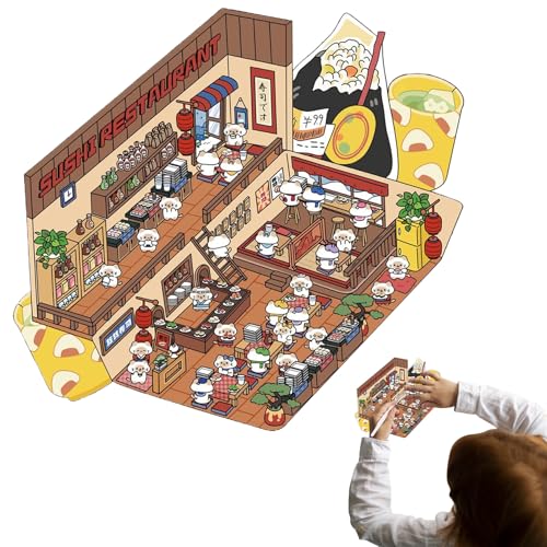 Pruojhw Szenische Aufkleber, 3D-Briefwarenaufkleber, erstellen Sie Ihre Dekoration im Miniatur-Shop – kreative Hobbys für und Erwachsene – Notizbuch Journal Album Pruojhw Szenische Aufkleber, 3D-Briefwarenaufkleber, erstellen Sie Ihre Dekoration im Miniatur-Shop – kreative Hobbys für und Erwachsene – Notizbuch Journal Album von Pruojhw