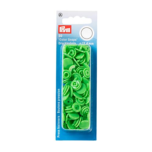 Prym 393114 Nähfrei Druckknopf Color Snaps rund 12,4 mm hellgrün, Kunststoff, 12.4 mm von Prym