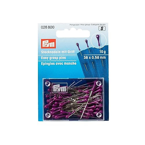Stecknadel mit Griff 0,58x38 mm silberfarbig violett 10 g 028800 Stecknadel mit Griff 0,58x38 mm silberfarbig violett 10 g 028800 von Prym
