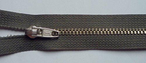 Metallreißverschluss 22 cm grau silberfarbigen Krampen Prym Fb. 002 von Prym