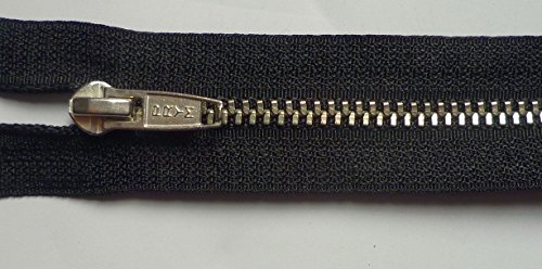 Metallreißverschluss 22 cm schwarz silberfarbigen Krampen Prym Fb. 000 von Prym Consumer