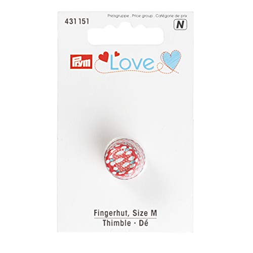 Prym Love Fingerhut, bemalt, Metall, Mehrfarbig, mittelgroß von Prym