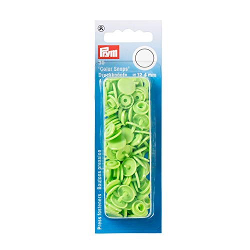 Prym 393144 Nähfrei Druckknopf Color Snaps rund 12,4 mm apfel, Kunststoff, 12.4 mm von Prym