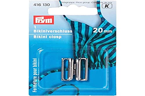 416130 - Bikiniverschluss Metall silberfarbig 20 mm 416130 - Bikiniverschluss Metall silberfarbig 20 mm von Prym