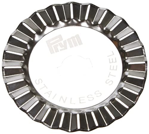 Prym Ersatzklinge für Rollschneider Zacken 45 mm, Edelstahl, Silber von Prym