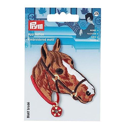 Applikation zum Aufbügeln, Pferdekopf, multicolor Applikation zum Aufbügeln, Pferdekopf, multicolor von Prym