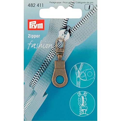 Fashion-Zipper Öse altmessing von Prym