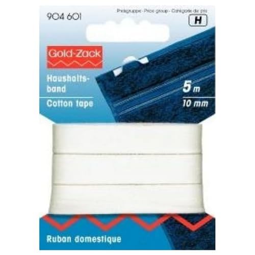 Prym Haushaltsband - Baumwollband, 5m lang, 10mm, weiß, Weiss Prym Haushaltsband - Baumwollband, 5m lang, 10mm, weiß, Weiss von Prym