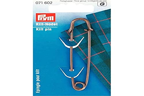 Kiltnadel MS 76mm altmessing von Prym