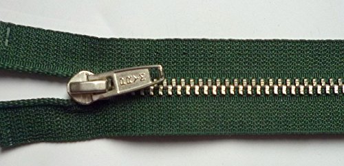 Metallreißverschluss 14 cm dunkelgrün silberfarb. Krampen Prym Fb.461 Metallreißverschluss 14 cm dunkelgrün silberfarb. Krampen Prym Fb.461 von Prym