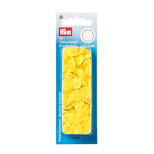 Prym 393107 Nähfrei Druckknopf Color Snaps rund 12,4 mm hellgelb, Kunststoff, 12.4 mm Prym 393107 Nähfrei Druckknopf Color Snaps rund 12,4 mm hellgelb, Kunststoff, 12.4 mm von Prym