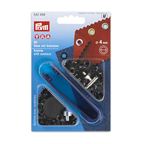 Ösen und Scheiben MS 4,0 mm brüniert von Prym