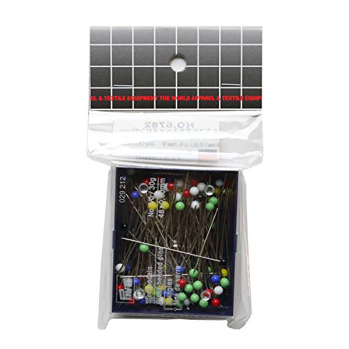 Prym 029212 Glaskopfnadeln, 0,80 x 48mm, bunt, 30g, Stahl, 48 x 0,8mm Prym 029212 Glaskopfnadeln, 0,80 x 48mm, bunt, 30g, Stahl, 48 x 0,8mm von Prym