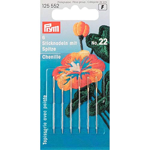 PRYM 125552 Sticknadeln mit Spitze No. 22, 6 Stück PRYM 125552 Sticknadeln mit Spitze No. 22, 6 Stück von Prym