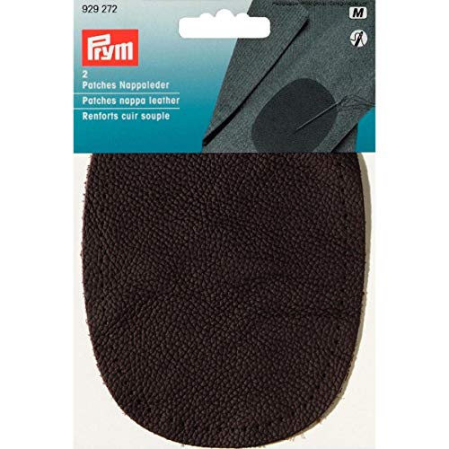 Prym 929272 Patches Nappaleder (nähen) 10 x 14 cm Dunkelbraun von Prym