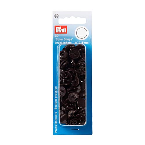 PRYM 393106 Nähfrei Druckknopf Color Snaps rund 12,4 mm dunkelbraun PRYM 393106 Nähfrei Druckknopf Color Snaps rund 12,4 mm dunkelbraun von Prym