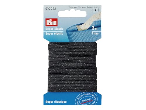PRYM 910252 Super-Elastic Litze schwarz 7mm, 3m PRYM 910252 Super-Elastic Litze schwarz 7mm, 3m von Prym