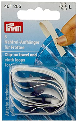 PRYM Nähfrei-Aufhänger für Frottee, 5 Stk, Weiß PRYM Nähfrei-Aufhänger für Frottee, 5 Stk, Weiß von Prym