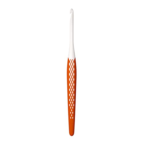 Prym, mandarine 218486 Woll-Häkelnadel Ergonomics, 4,5 mm | 16 cm, Kunststoff Prym, mandarine 218486 Woll-Häkelnadel Ergonomics, 4,5 mm | 16 cm, Kunststoff von Prym