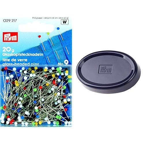 Prym 0,60 x 30 mm 20 g Nummer 9, Glass-Headed Pins & Nadelkissen, Kunststoff, blau 8x7x2 cm Prym 0,60 x 30 mm 20 g Nummer 9, Glass-Headed Pins & Nadelkissen, Kunststoff, blau 8x7x2 cm von Prym