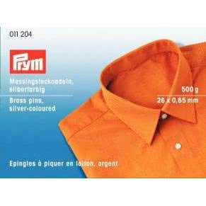 Prym 011204 Stecknadeln, 0,65 x 26mm, silberfarbig, 500g von Prym