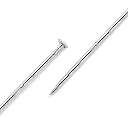Prym 011206 Stecknadeln, 1,00 x 34mm, silberfarbig, 500g, Messing, 34 x 1mm von Prym