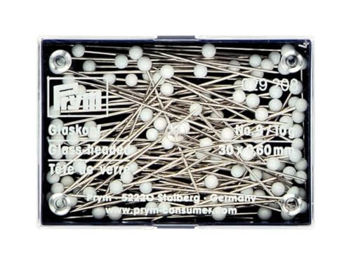 Prym 029208 Glaskopfnadeln, 0,60 x 30mm, weiß, 10g Prym 029208 Glaskopfnadeln, 0,60 x 30mm, weiß, 10g von Prym