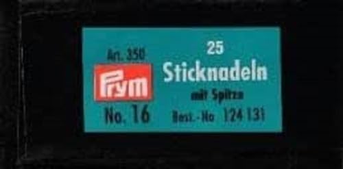 Prym 124131 Sticknadeln mit Sp. ST 16 1,60 x 55 mm silberfarbig, silber Prym 124131 Sticknadeln mit Sp. ST 16 1,60 x 55 mm silberfarbig, silber von Prym