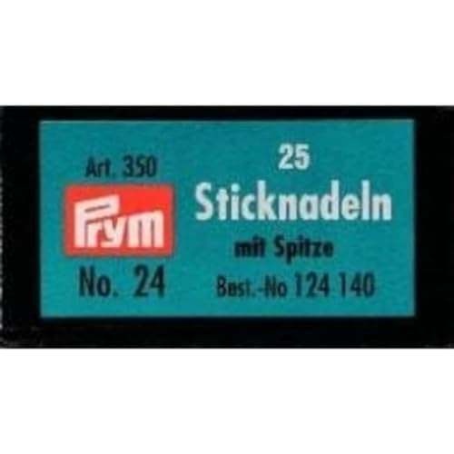 Prym 124140 Sticknadeln mit Sp. ST 24 0,80 x 37 mm silberfarbig, silber Prym 124140 Sticknadeln mit Sp. ST 24 0,80 x 37 mm silberfarbig, silber von Prym