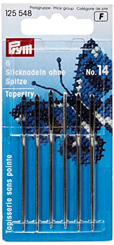 Prym 125548 Sticknadeln ohne Sp. ST 14 1,90 x 60 mm silberfarbig Prym 125548 Sticknadeln ohne Sp. ST 14 1,90 x 60 mm silberfarbig von Prym