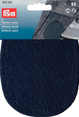 Prym 929303 Patches Jeans (bügeln) 10 x 14 cm dunkelblau, Blau Prym 929303 Patches Jeans (bügeln) 10 x 14 cm dunkelblau, Blau von Prym