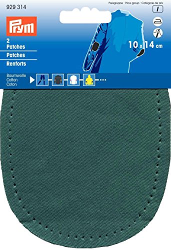 Prym 14 x 10 cm 2-teilig Patches für Bügeln/Sewing-on, grün von Prym