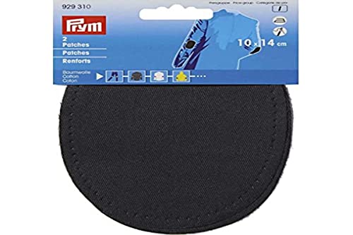 Prym Cotton Patch, schwarz, 14 x 10 cm, 2 Stück von Prym