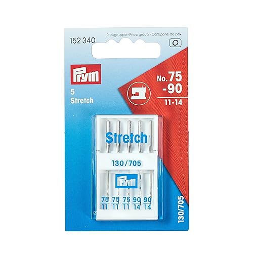 Prym 152340 Nähmaschinennadeln 130/705 Stretch, 75 und 90, silberfarbig, No, No. 75 +90 Prym 152340 Nähmaschinennadeln 130/705 Stretch, 75 und 90, silberfarbig, No, No. 75 +90 von Prym