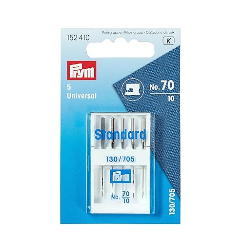 Prym 152410 Nähmaschinennadeln 130/705 Standard, Metall, silberfarbig, No. 70 von Prym