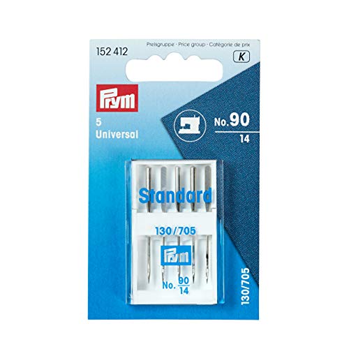 Prym 152412 Nähmaschinennadeln 130/705 Standard, silberfarbig, No. 90 von Prym