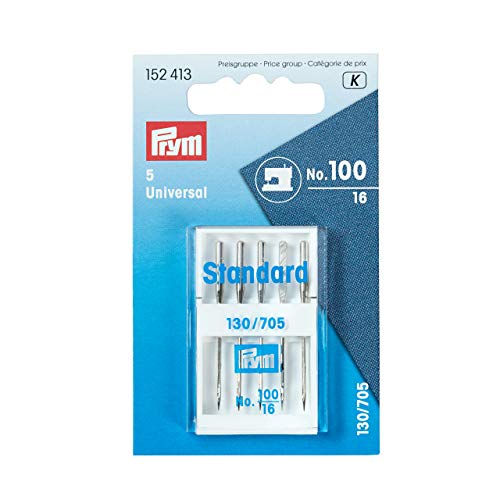 Prym 152413 Nähmaschinennadeln 130/705 Standard, silberfarbig, No. 100 Prym 152413 Nähmaschinennadeln 130/705 Standard, silberfarbig, No. 100 von Prym