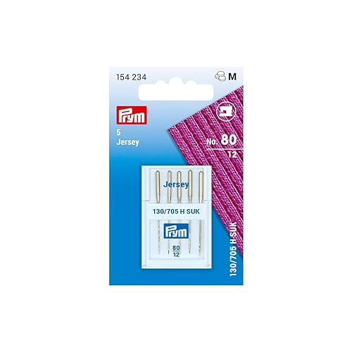 Prym 154234-1 Nähmaschinennadel Jersey 130/705 H-SUK 80, Silber, Einheitsgröße Prym 154234-1 Nähmaschinennadel Jersey 130/705 H-SUK 80, Silber, Einheitsgröße von Prym