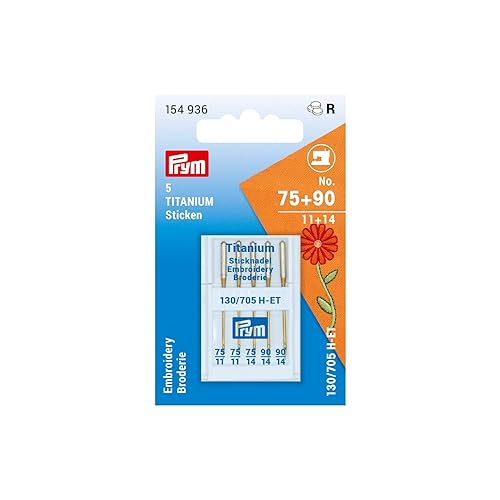 Prym 154936 Nähmaschinennadel GOLD Sticken H-ET 75+90 Prym 154936 Nähmaschinennadel GOLD Sticken H-ET 75+90 von Prym