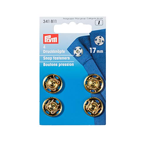 Prym Cucina, Messing: 100%, Gold, 17 mm von Prym