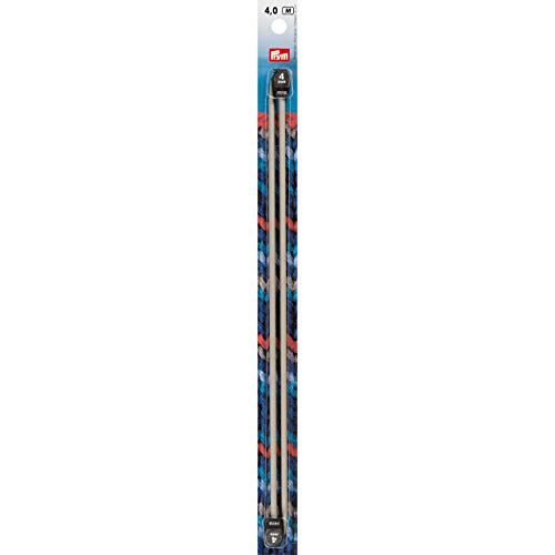 Prym 191454 Jackenstricknadeln ALU 30 cm 4,00 mm grau Jackenstricknadel, Aluminium, 4 mm von Prym